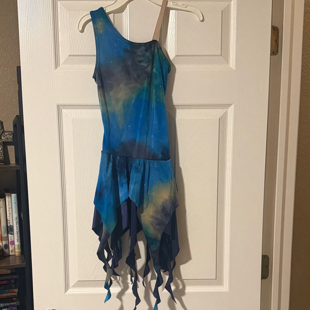 Blue dance costume